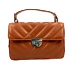 شنطة يد نسائية جلد بني