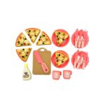 لعبة أغراض المطبخ مع بيتزا