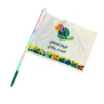 علم اليوم الوطني بأضواء