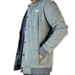 ⁦جاكيت رجالي مخمل رصاصي⁩ - الصورة ⁦3⁩