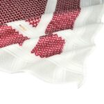 شماغ بروجيه احمر خطوط بيضاء