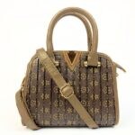 ⁦شنطة يد نسائية صغيرة بشعار LV⁩ - الصورة ⁦2⁩