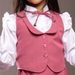 ⁦مريول مدرسي ابتدائي وردي⁩ - الصورة ⁦2⁩